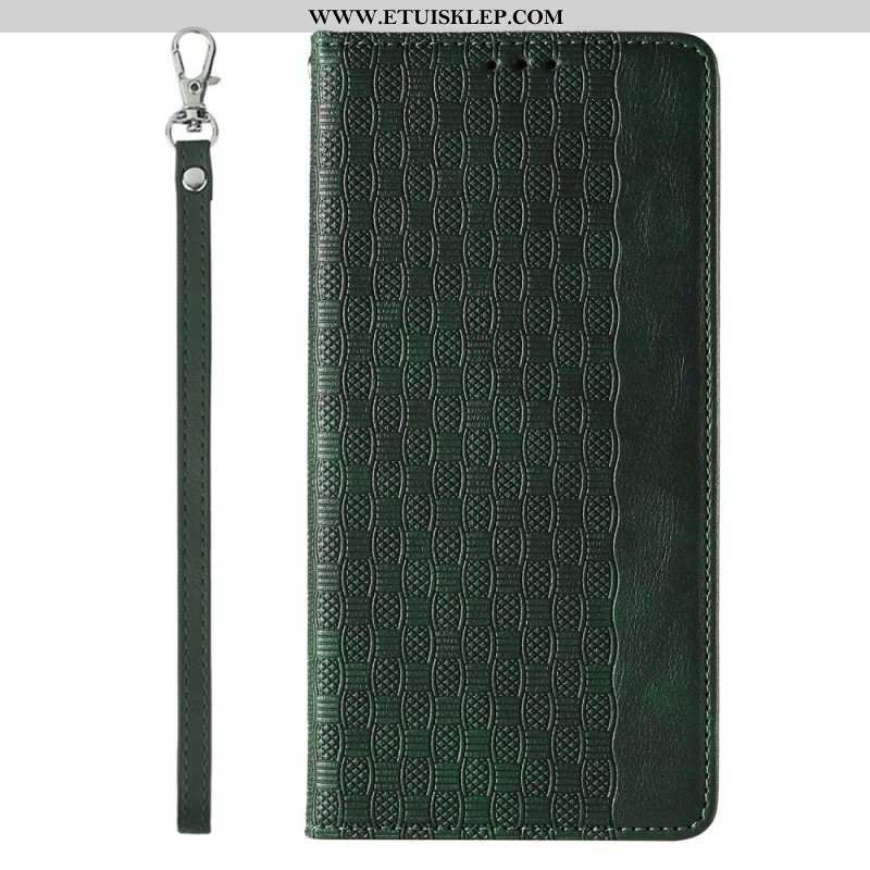 Etui Na Telefon do iPhone 14 Pro z Łańcuch Etui Folio Pasek W Stylu Vintage